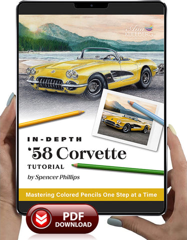 '58 Corvette: In-Depth Colored Pencil Tutorial