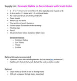 Dramatic Dahlia on Scratchboard - Pajama Class with Scott Krohn