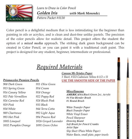 Mark Menendez: Golden Iris Colored Pencil and Mixed-Media Tutorial