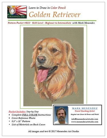 Mark Menendez: Golden Retriever Colored Pencil Tutorial