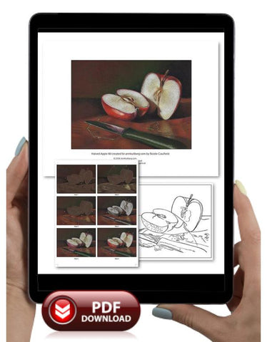 Halved Apple Colored Pencil Project Kit