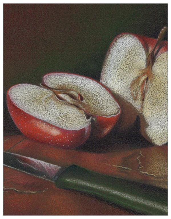 Halved Apple Colored Pencil Project Kit