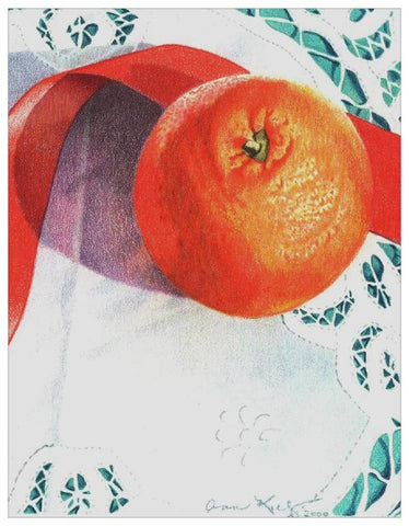 Orange and Lace Colored Pencil Project Kit