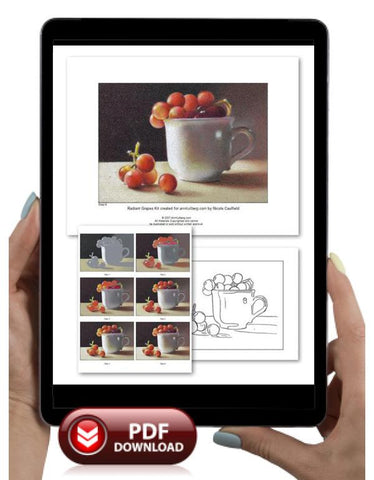 Radiant Grapes Colored Pencil Project Kit