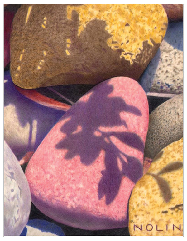 River Stones Colored Pencil Project Digital Download
