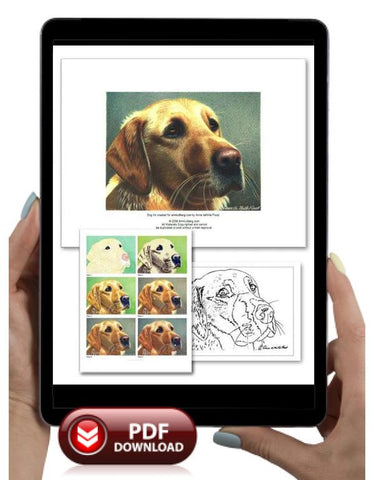 Yellow Lab Colored Pencil Project Kit