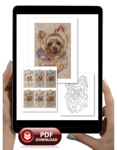 Yorkie Colored Pencil Project Kit