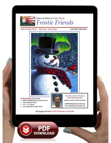 Mark Menendez: Frostie Friends Colored Pencil Tutorial