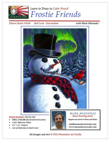 Mark Menendez: Frostie Friends Colored Pencil Tutorial