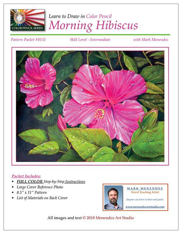 Mark Menendez: Morning Hibiscus Colored Pencil Tutorial