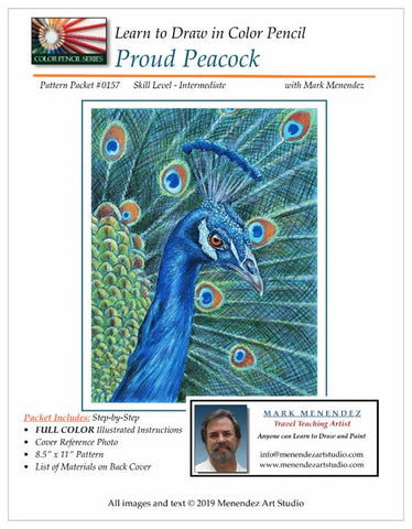 Mark Menendez: Proud Peacock Colored Pencil Tutorial