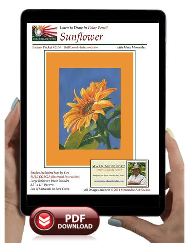 Mark Menendez: Sunflower Colored Pencil Tutorial