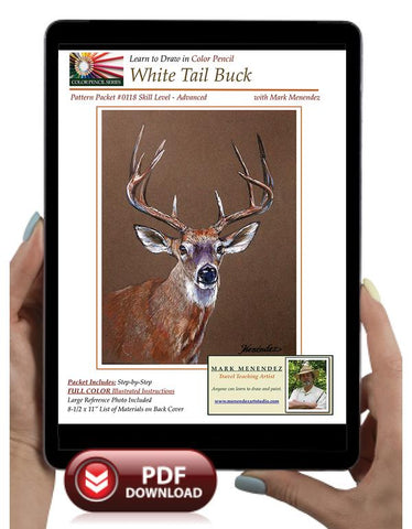 Mark Menendez: White Tail Buck Colored Pencil Tutorial