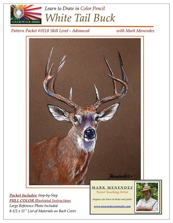 Mark Menendez: White Tail Buck Colored Pencil Tutorial