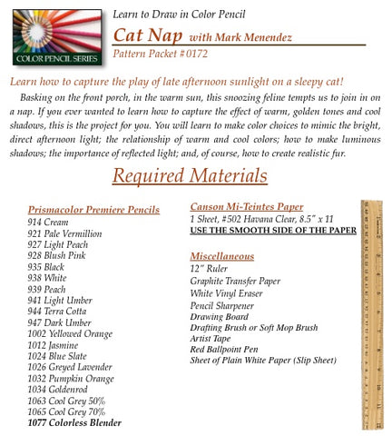 Mark Menendez: Cat Nap Colored Pencil Tutorial