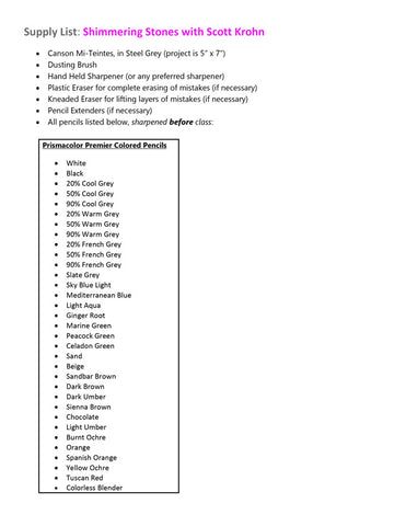 Shimmering Stones - Pajama Class with Scott Krohn