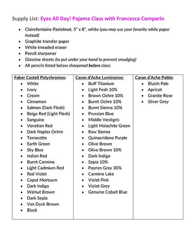 Eyes All Day - Pajama Class with Francesca Comparin