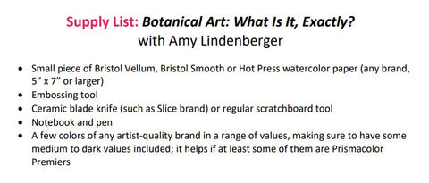 Botanical Art: What Is It, Exactly? - Jelly Bean Class with Amy Lindenberger