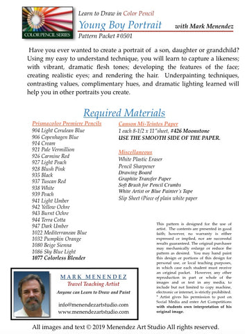 Mark Menendez: Young Boy Colored Pencil Tutorial
