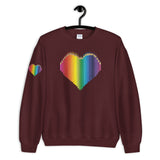 Colored Pencil Heart Sweatshirt