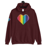 Colored Pencil Heart Hooded Sweatshirt