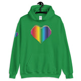 Colored Pencil Heart Hooded Sweatshirt