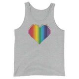 Rainbow Heart Unisex  Tank Top