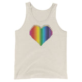 Rainbow Heart Unisex  Tank Top