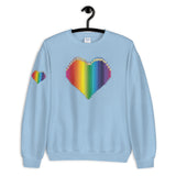 Colored Pencil Heart Sweatshirt