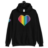 Colored Pencil Heart Hooded Sweatshirt