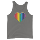 Rainbow Heart Unisex  Tank Top