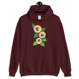 Colored Pencil Flowers Hooded Sweatshirt