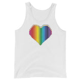 Rainbow Heart Unisex  Tank Top