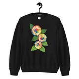 Colored Pencil Flowers Sweatshirt