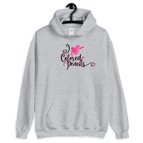 I Heart Colored Pencils Hooded Sweatshirt