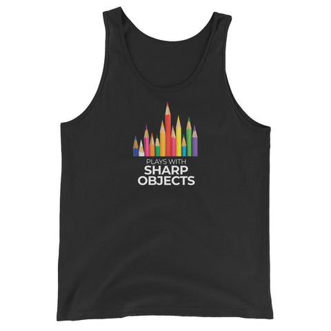 Plays with Sharp Objects Unisex  Tank Top