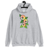 Colored Pencil Flowers Hooded Sweatshirt