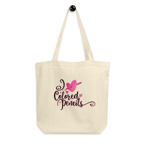 I Heart Colored Pencils Tote Bag