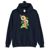 Colored Pencil Flowers Hooded Sweatshirt