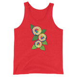 Colored Pencil Flowers Unisex Tank Top