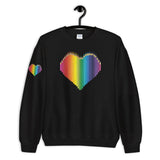 Colored Pencil Heart Sweatshirt