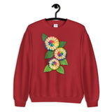 Colored Pencil Flowers Sweatshirt