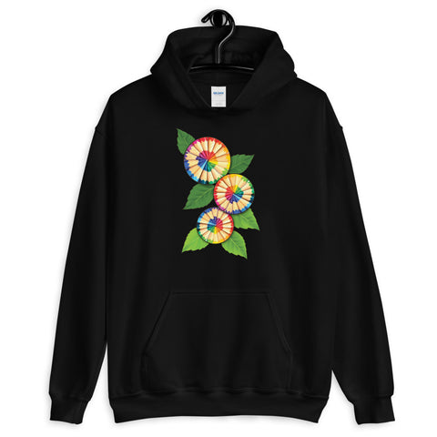 Colored Pencil Flowers Hooded Sweatshirt