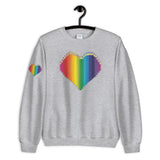 Colored Pencil Heart Sweatshirt