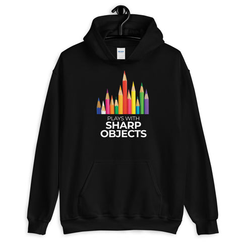 Plays with Sharp Objects Hooded Sweatshirt