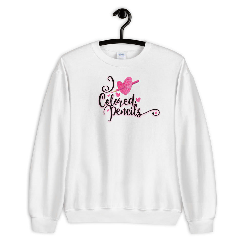 I Heart Colored Pencil Sweatshirt