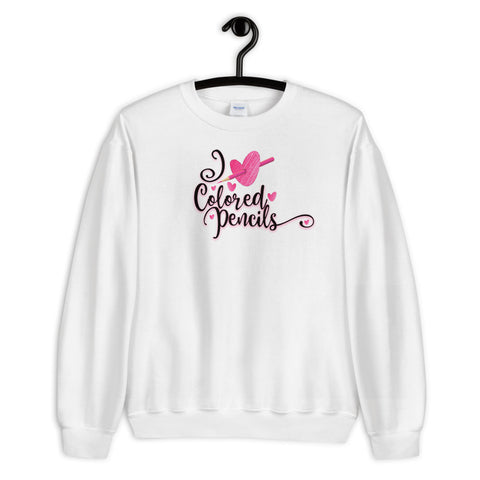 I Heart Colored Pencil Sweatshirt