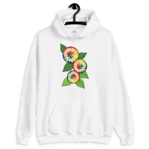 Colored Pencil Flowers Hooded Sweatshirt