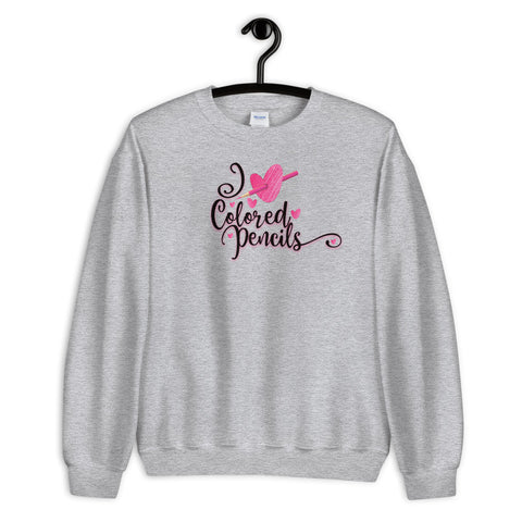 I Heart Colored Pencil Sweatshirt