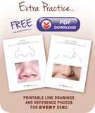 smART Card Nose Set - Portrait Guide